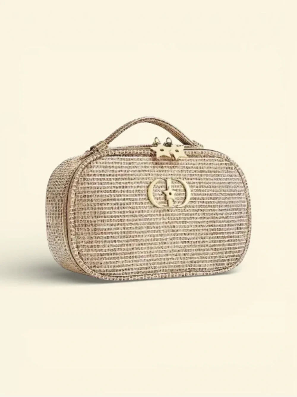 Dior Beauty Sparkly Top-Handle CD Star Accent Cosmetics Case - Picture 12 of 15